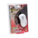 USB Optical Mouse ATAKE (AMX-100WH) White/Silver