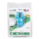 Wireless Optical Mouse USB MD-TECH (RF-124) Blue/Black