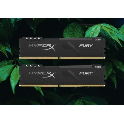 16GB (8GBx2) DDR4/2666 RAM PC (แรมพีซี) KINGSTON HyperX FURY BLACK (HX426C16FB3K2/16)