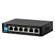 SWITCH (สวิตซ์) D-LINK 6 PORTS DES-F1006P-E (5") 250M 10/100 SWITCH WITH 4 POE PORTS AND 2 UPLINK PORTS