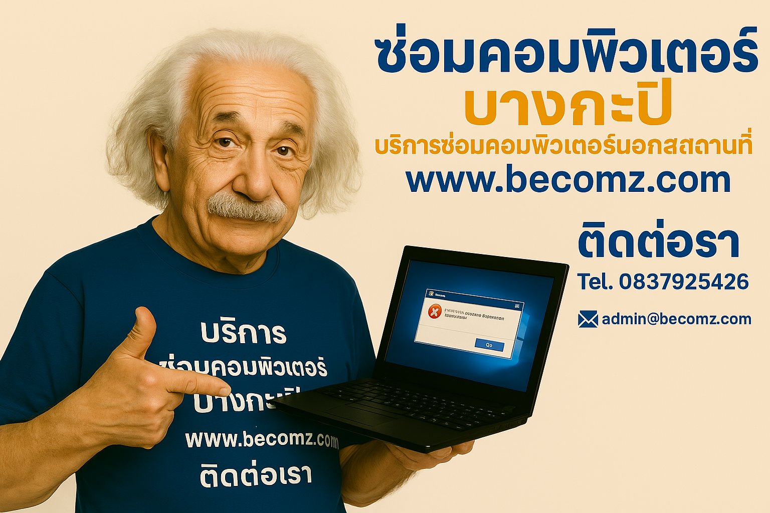 ซ่อมคอมพิวเตอร์นอกสถานที่ 083 -792 -5426