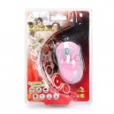 USB Optical Mouse ATAKE (AMX-100RE) Pink/Silver