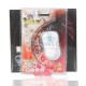 USB Optical Mouse ATAKE+PAD PREMIUM (AMX-100WH) White/Silver