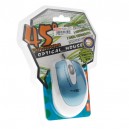 USB Optical Mouse 45 DEGREE (F-43) Blue/White