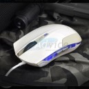 USB Optical Mouse E-BLUE (EMS108WH) Gaming White/Silver
